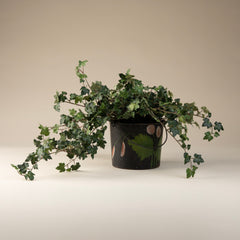 Black Tole Painted Pail, Vintage