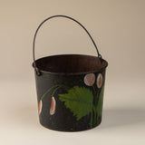 Black Tole Painted Pail, Vintage