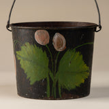Black Tole Painted Pail, Vintage