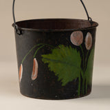 Black Tole Painted Pail, Vintage