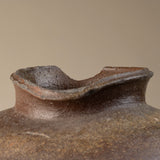 Japanese Antique Pottery Jar 17th-18th Century Wabi-Sabi