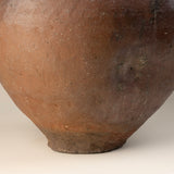 Japanese Antique Pottery Jar 17th-18th Century Wabi-Sabi