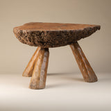 Small Rustic Stump Table with Three Legs