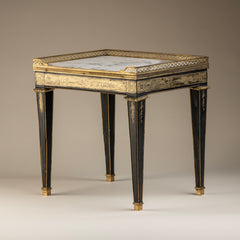 Louis XVI Style Marble Top Side Table