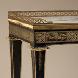Louis XVI Style Marble Top Side Table