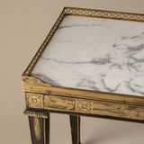 Louis XVI Style Marble Top Side Table