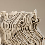 One-of-a-kind Wall Stack 56 Sculptures made with Individual Handmade Porcelain Clay Slabs