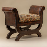 Charming Petite Leather Stool