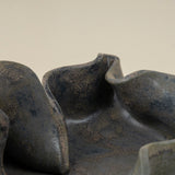 Large Wave Tray in Charcoal Wash Finish