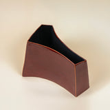 Handmade Ceramic Vase in Garnet Red