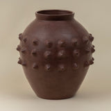 Tadelakt Jar Lamp in Matt Burgandy