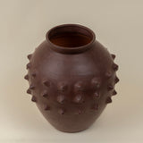 Tadelakt Jar Lamp in Matt Burgandy