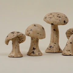 Hand Formed Ceramic Mushrooms