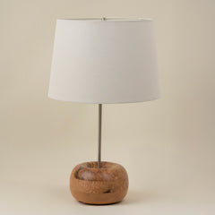 Lathe Turned Wood Lamp