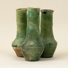 Azura Tamegrout Trio Vase in Green