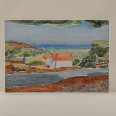 Mid 20th Century Oil on Canvas of the Cote d'Azur