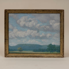 Vintage Landscape of Sky in Gilt Frame