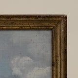 Vintage Landscape of Sky in Gilt Frame