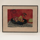 Vintage Still Life of Fruit by Rodger Chapelain