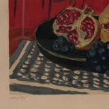 Vintage Still Life of Fruit by Rodger Chapelain