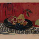 Vintage Still Life of Fruit by Rodger Chapelain