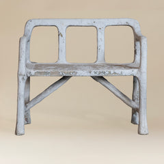 Small Vintage Cast Concrete Bench