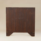 Three Drawer Campaign Chest with Brass Handles and Brass Trim