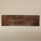 Vintage Wooden Coffee Table on Black Metal Base