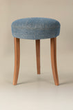 FOUND Collection Stool Upholstered in Kufri Fabric