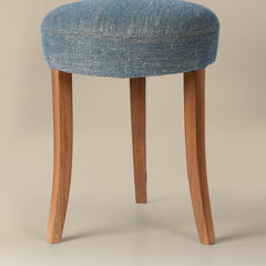 FOUND Collection Stool Upholstered in Kufri Fabric