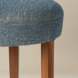FOUND Collection Stool Upholstered in Kufri Fabric