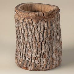 Vintage Tree Bark Planter