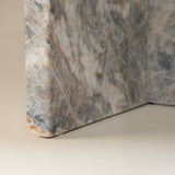 Cielo Quartzite Side Table with T-Shaped Base