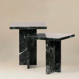 Set of Green Marble Nesting Tables