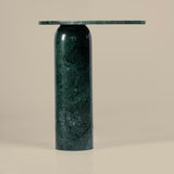 Cantilevered Green Marble Side Table/ Available for reorder.