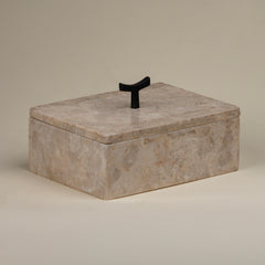 Travertine Box with Lid