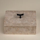 Travertine Box with Lid
