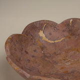 Small Scalloped Travertine Bowl