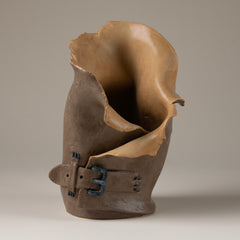 Handmade Belted Buckle Vase