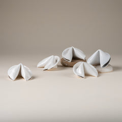 Large Gloss White Fortune Cookies