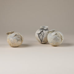 Cast Stone Set Pomegranate