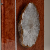 Natural agate slice housed inn acrylic case.