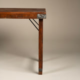 Narrow Folding Table from Reclaimed Wood