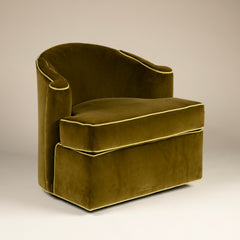 FOUND Collection Swivel Chair with Scroll Style Arms
