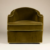 FOUND Collection Swivel Chair with Scroll Style Arms