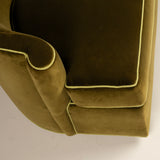 FOUND Collection Swivel Chair with Scroll Style Arms