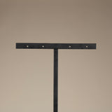 Steel Mirror/Art Stand in Matte Black