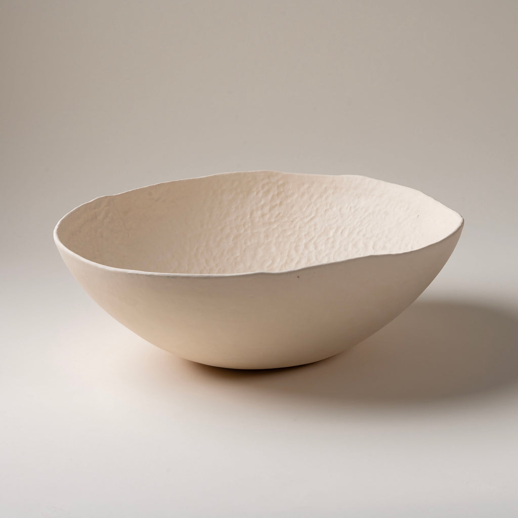 Textured Bowl in Creme by Evan Horn