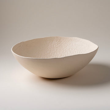 Textured Bowl in Creme by Evan Horn