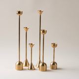 8" Small Solid BrassDome Candle Holder